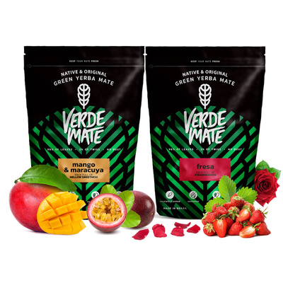 Yerba Verde Mate Mango Passionhedelmä Mansikka 2x500g