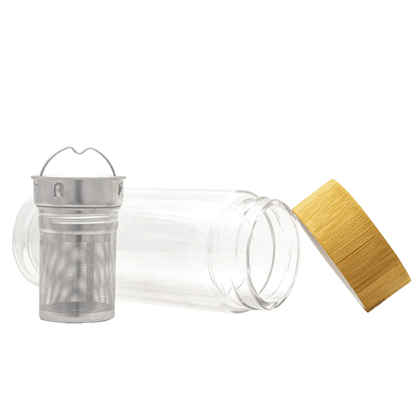 Mate to Go - lasinen termospullo infuusorilla - 300 ml