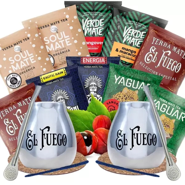 KAHDEN Yerba Mate Calabash Bombilla 10x50g Yerba Mate Calabash Bombilla 10x50g.