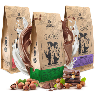 Kahvisetti Bro Coffee Roastery Costa Rica San Rafael + Nicaragua Colibrí Azul + Brazil Samba 3x1kg (3kg)