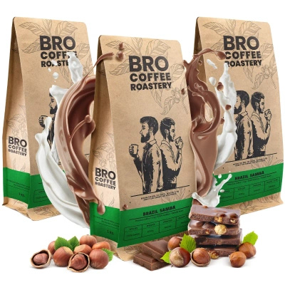 Kahvinleivontasarja Bro Coffee Roastery Brazil Samba 3x1kg (3kg)