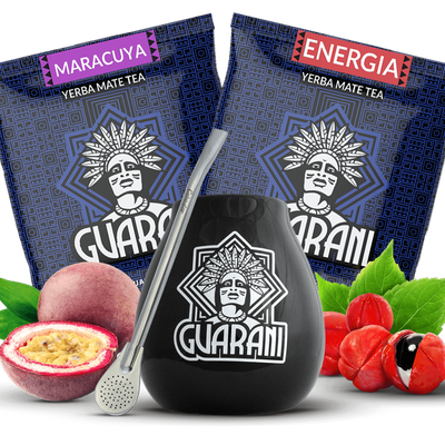 Economy SET Yerba Mate LARGE CALABASH pommilla
