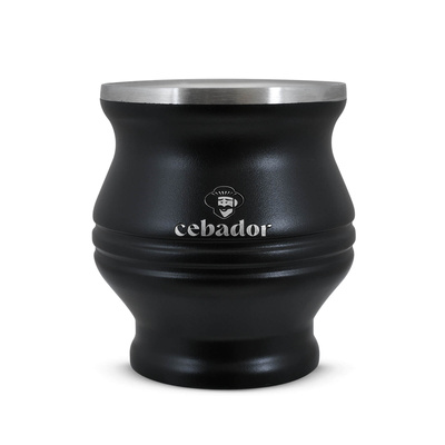 TermoColador - lämpökuppi yerba matelle - 190 ml (musta)