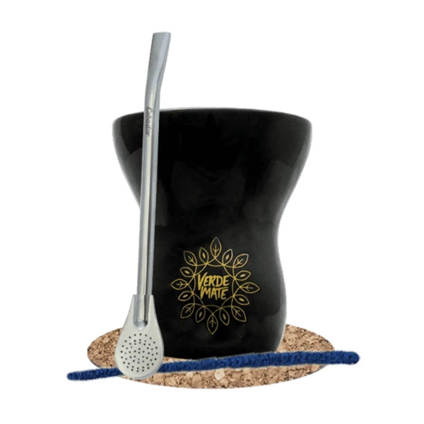 Aseta Gourd Pepe yerba matea varten.