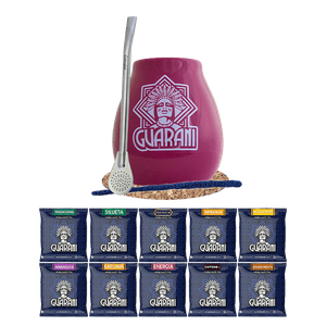 Yerba Mate setti 10x50g Calabash + Bombilla