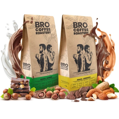 Kahvimestaripakkaus Bro Coffee Roastery Brazil Samba + Brasilia Cerrado 2x1kg (2kg)