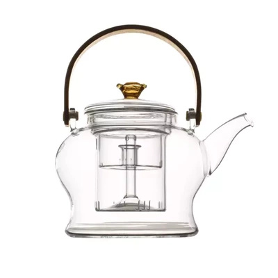 Lasinen teekannu, jossa on keitin Flor 600ml