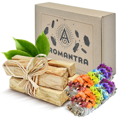 Lahjasetti: Palo Santo 50g + valkoinen salvia "Seitsemän Chakraa".