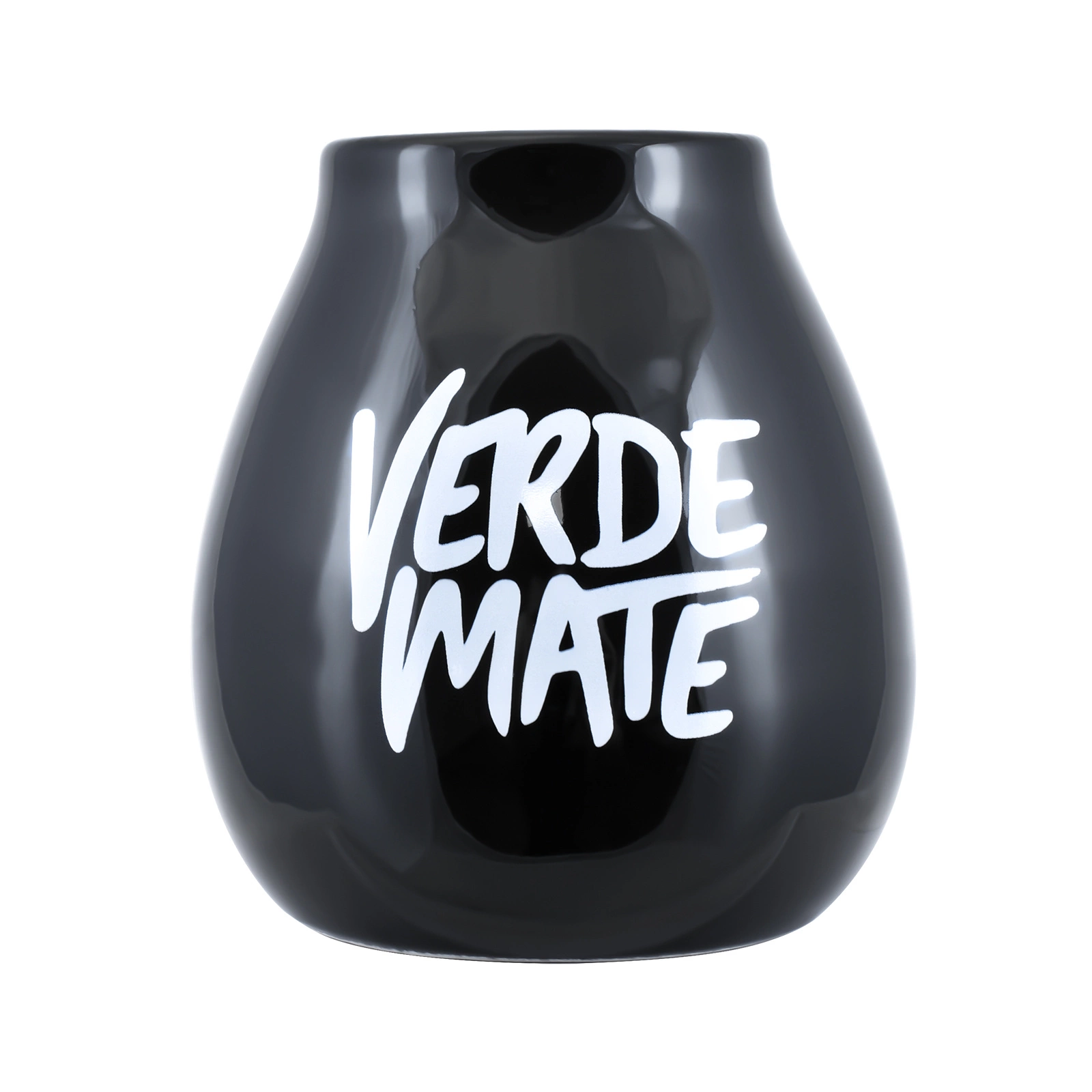 Musta keraaminen matekuppi Verde Mate -logolla 350 ml