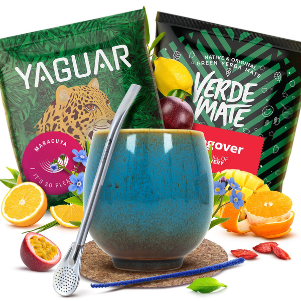 Yerba Mate setti 2x50g Calabash + Bombilla
