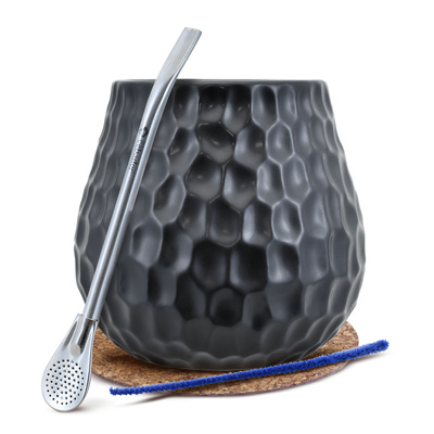 Setti Gourd + Bombilla 19cm yerba matelle