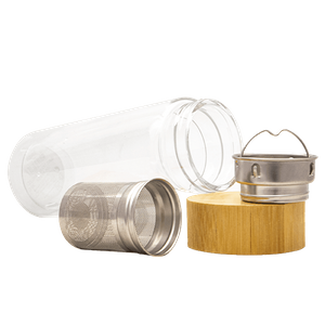 Mate to Go - lasinen termospullo infuusorilla - 300 ml