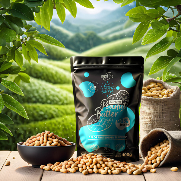Nustino - Maapähkinävoijauhe - Pure 400 g