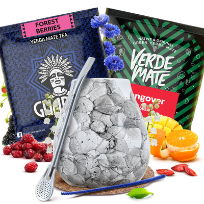 Yerba Mate setti 2x50g Calabash + Bombilla