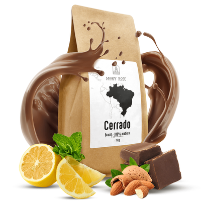 Mary Rose - kokonainen papukahvi Brasilia Cerrado premium 1kg