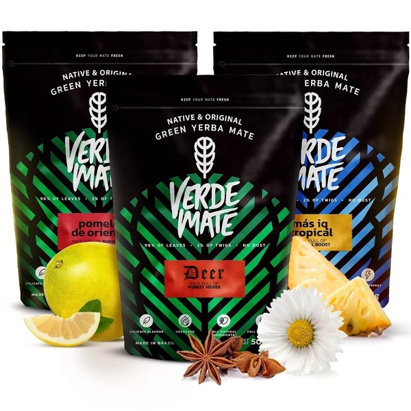 Yerba mate setti Verde Mate Green Mas IQ 3x500 1.5kg 1.5kg