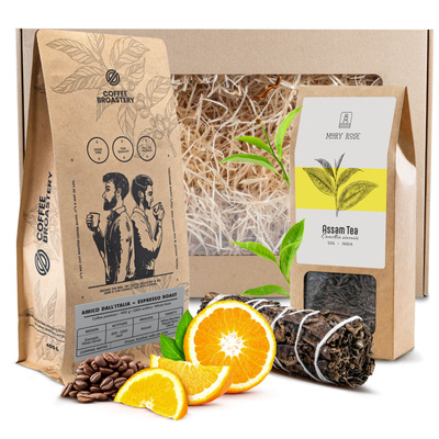 Lahjasetti Kahvi Broastery + Tee + Musta Salvia suitsuke