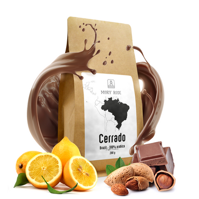 Mary Rose - kokonainen papukahvi Brasilia Cerrado premium 200g