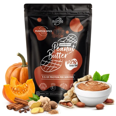 Nustino – Maapähkinävoi jauheena – Pumpkin Spice (ei lisättyä sokeria) 400 g