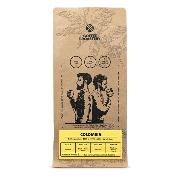 Coffee Broastery - Kokopapukahvi Colombia Medellin Premium 1kg