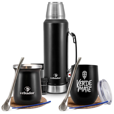 Yerba Mate Set: Termos + 2x Thermal Mate Cup