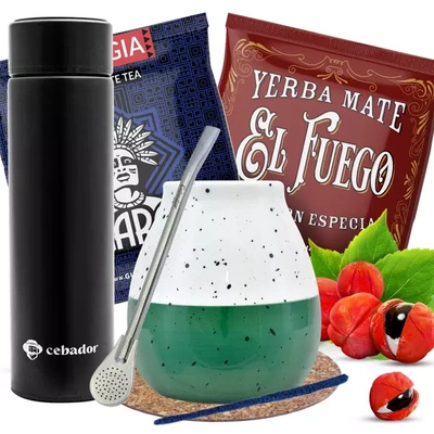 Yerba Mate calabash termospullon aloituspakkaus