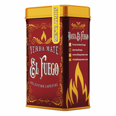 Yerbera - Tinapurkki + El Fuego Menta Limon 0.5kg