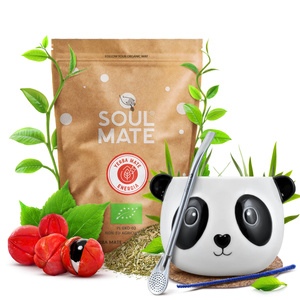 Yerba Mate setti Soul Mate Energia 500g Calabash + Bombilla