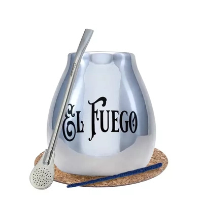 Yerba Mate BIG calabash bombilla hopea El Fuego