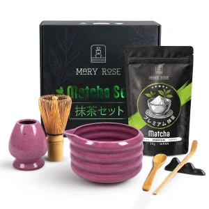 Lahjasetti: japanilaista premium-matchaa + matchawan + bambutarvikkeet