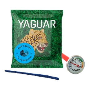 Lämpömittari + Yerba Mate näyte 50g + puhdistusaine