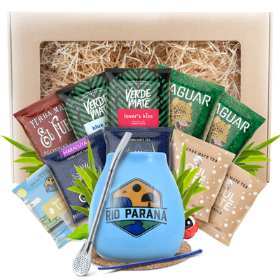 Yerba Mate lahjasetti 10x50g 500g Calabash + Bombilla