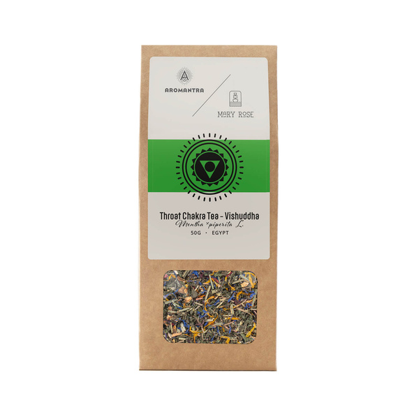 Aromantra x Mary Rose - Kurkku Chakra Tee - Vishuddha (yrttitee) 50g