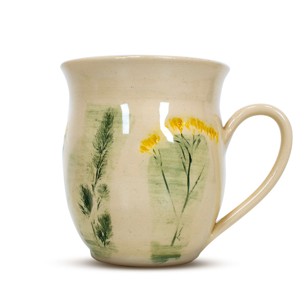 Keraaminen Muki Flora Yellow 350 ml – Crater-sarja
