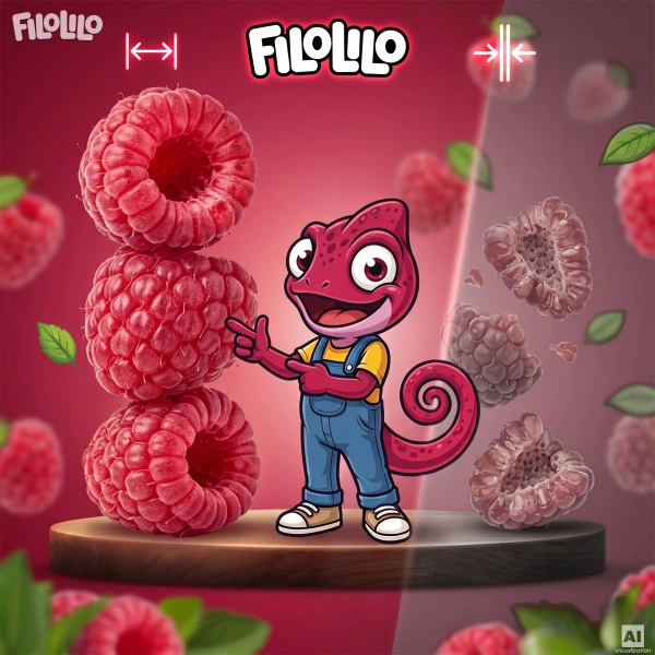 FiloLilo – Pakastekuivattu vadelma 20 g