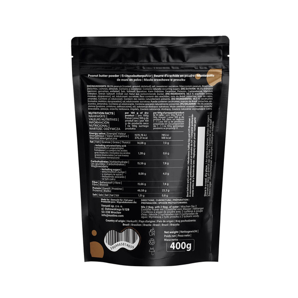 Nustino - maapähkinävoijauhe 2x400g