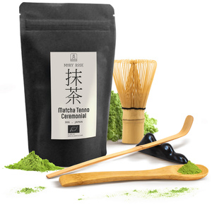 Seremoniallinen setti matcha-teen valmistukseen: japanilainen luomu matcha 30g + tarvikkeet