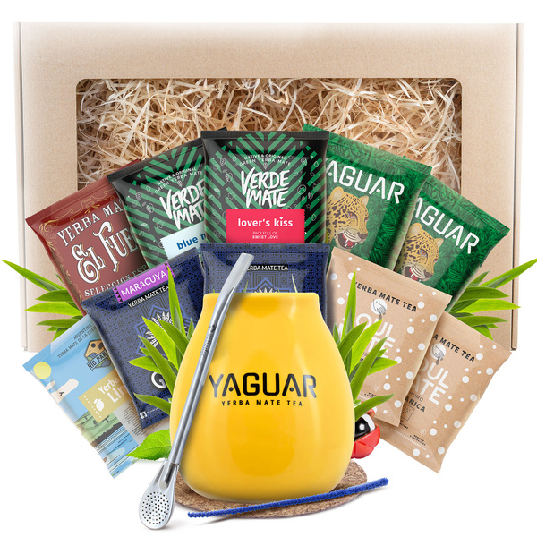Yerba Mate lahjasetti 10x50g 500g Calabash + Bombilla