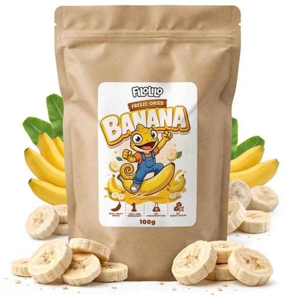 FiloLilo – Pakastekuivatut banaanit (viipaleet) 100 g