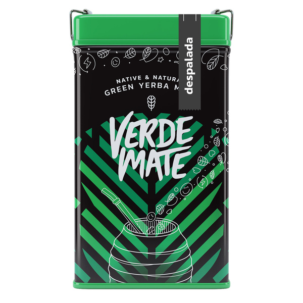 Yerbera - Tinapurkki + Verde Mate Green Despalada 0.5kg