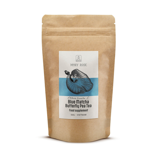Mary Rose - Sininen Matcha - Perhonen Herne Teejauhe 50g