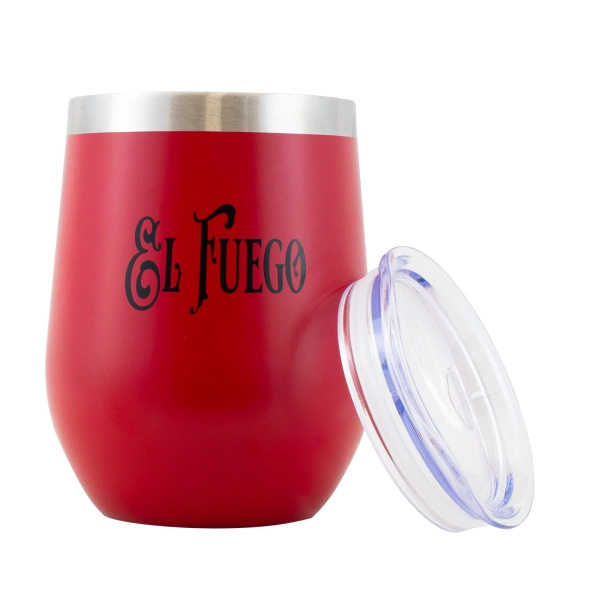 TermoLid - kannellinen astia ruostumattomasta teräksestä - El Fuego (punainen) - 350 ml