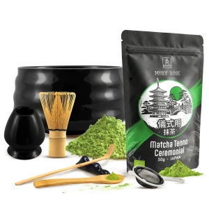 Seremoniallinen setti matcha-teen valmistukseen: japanilainen luomu matcha 30g + tarvikkeet