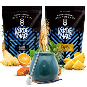 Yerba mate setti Verde Mate keraaminen kalebassi bombillaa