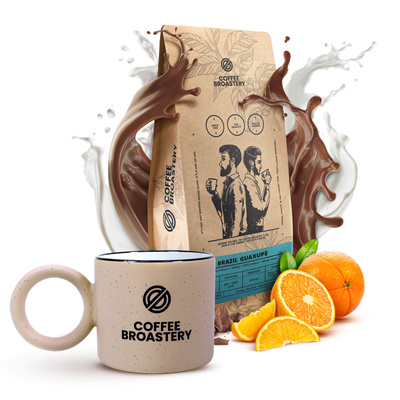 Bro Coffee Roastery -setti: Brazil Guaxupe -kahvi + muki