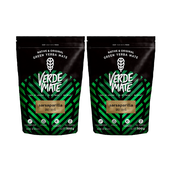 Yerba Verde Mate Green SARSAPARILLA 1 kg Despalada