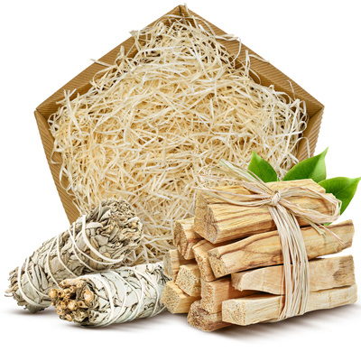 Lahjasetti Palo Santo + Valkoinen salvia suitsukkeet