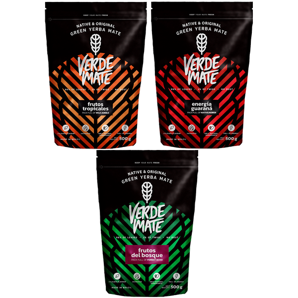 Yerba Verde Mate Green 3x500g eri sekoituksia
