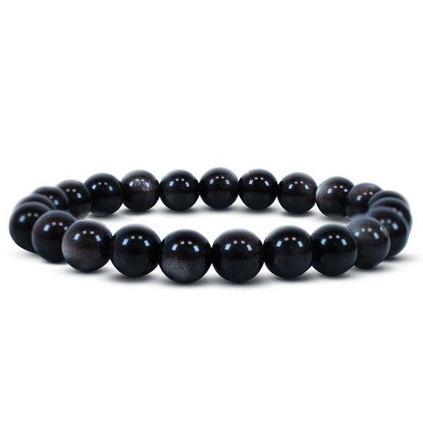 Rannekoru hopea obsidiaani