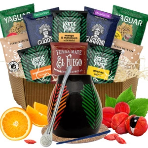 Lahjasetti calabash bombilla 10x50g Yerba Mate